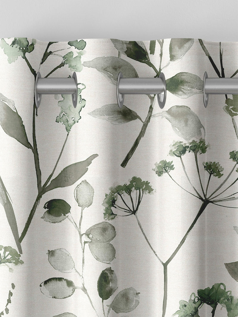 Next sage green Isla floral curtains - British product