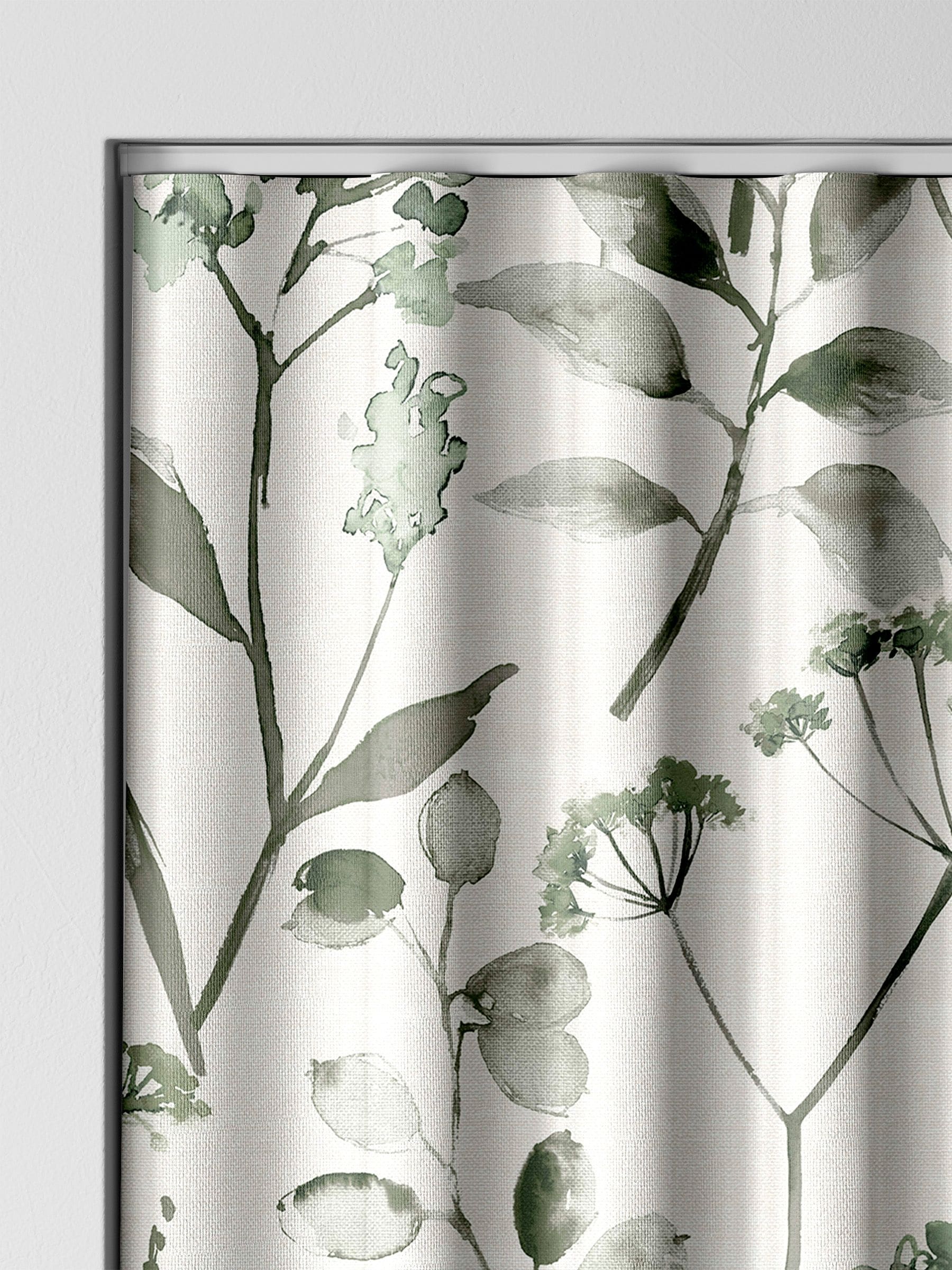Next sage green Isla floral curtains - British product