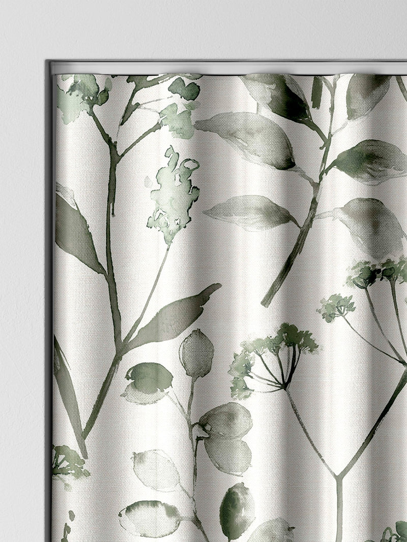 Next sage green Isla floral curtains - British product