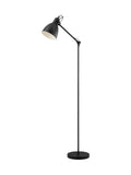 Eglo Priddy black steel adjustable floor lamp, UK version