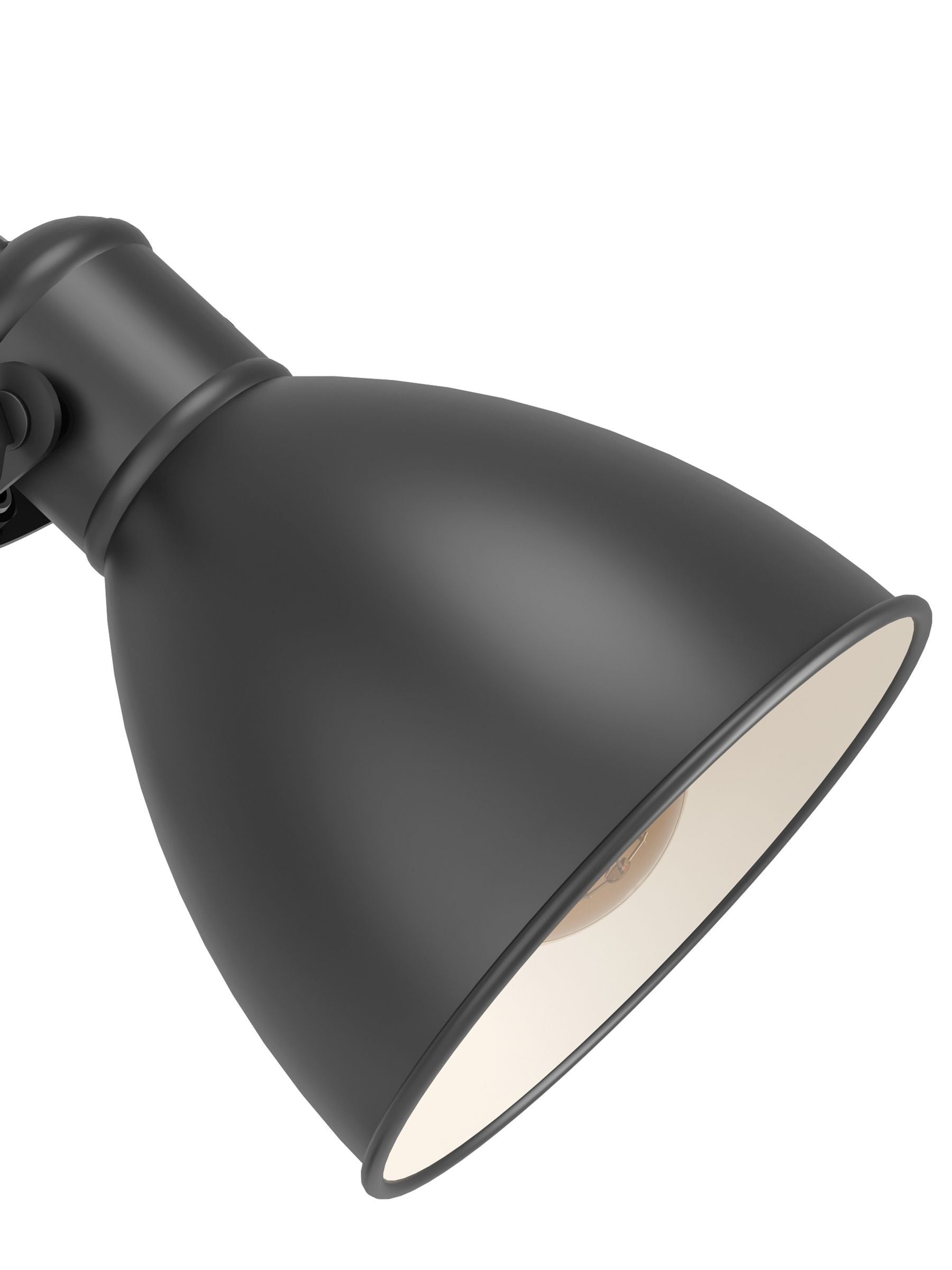 Eglo Priddy black steel adjustable floor lamp, UK version