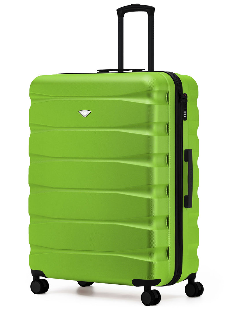 Flight Knight Ink Black 8 Wheel ABS Hard Case Suitcase 29 Inch