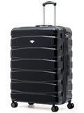 Flight Knight Ink Black 8 Wheel ABS Hard Case Suitcase 29 Inch