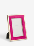 Pink velvet photo frame, imported from the UK