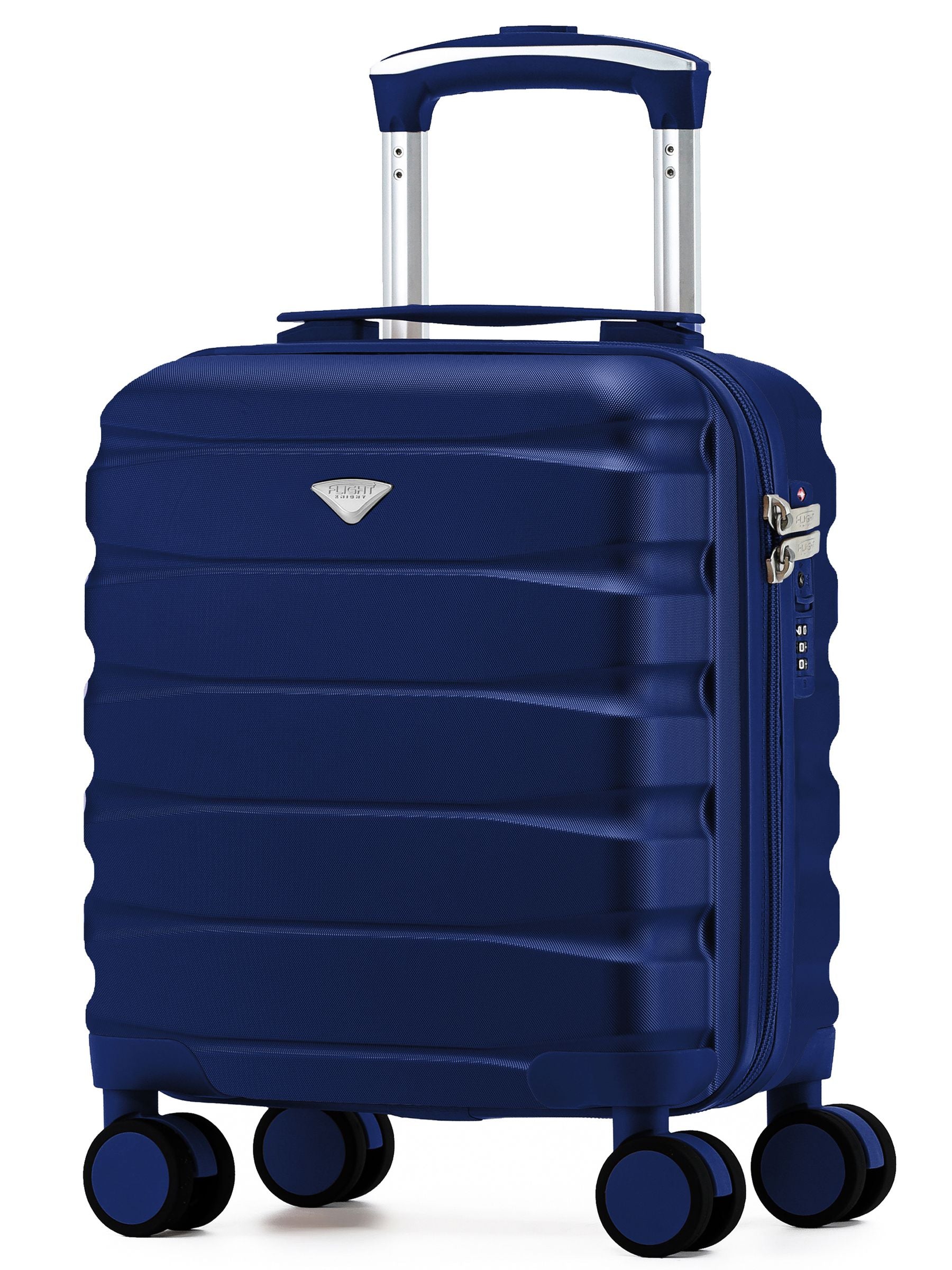 Flight Knight Navy Blue Hand Luggage Maximum Size Approved for Ryanair & Wizz Free Carry On Underseat Cabin Bag