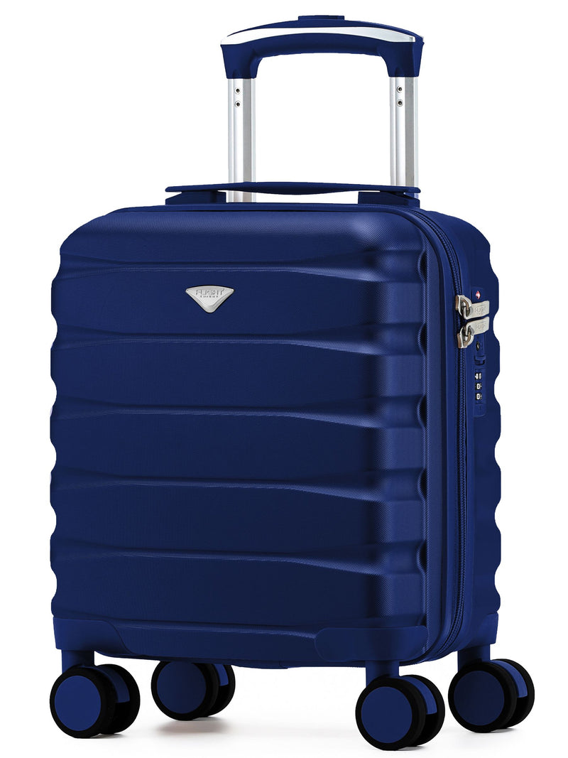 Flight Knight Navy Blue Hand Luggage Maximum Size Approved for Ryanair & Wizz Free Carry On Underseat Cabin Bag