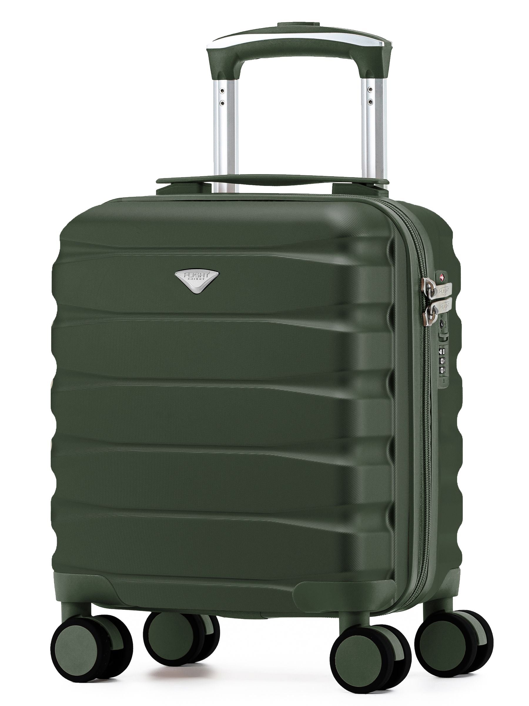 Flight Knight Green Hand Luggage Maximum Size Approved for Ryanair & Wizz Free Carry On Underseat Cabin Bag