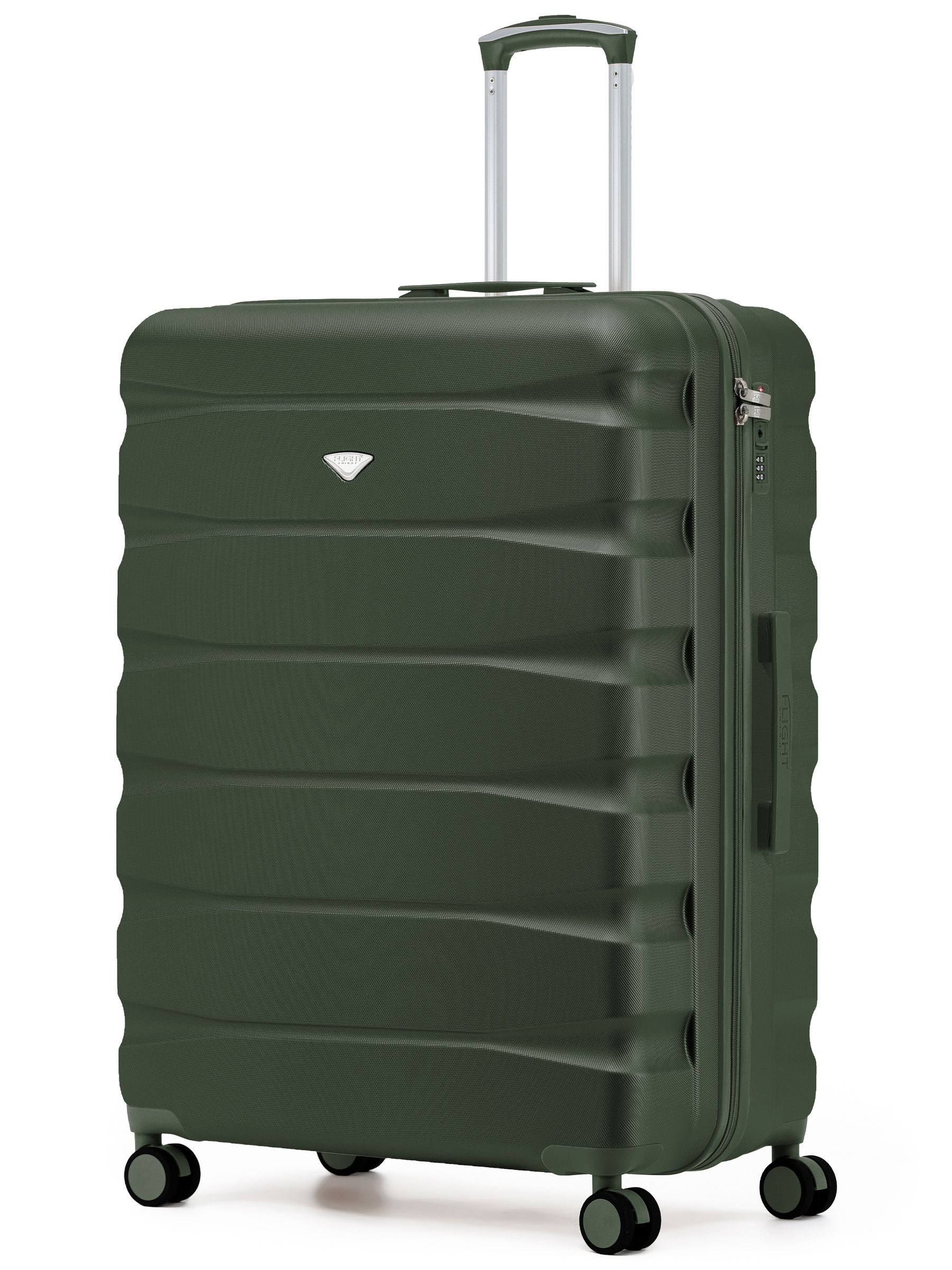 Flight Knight Ink Black 8 Wheel ABS Hard Case Suitcase 29 Inch
