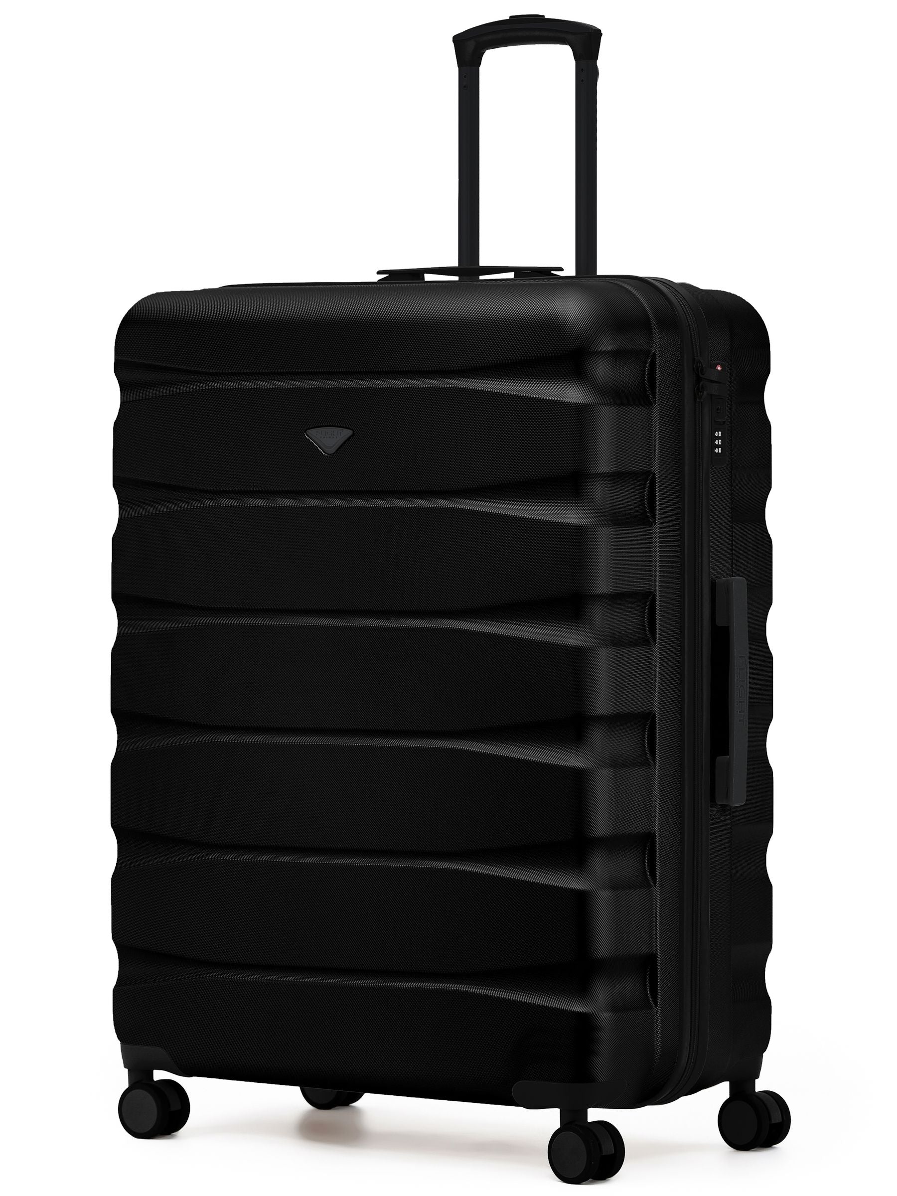 Flight Knight Ink Black 8 Wheel ABS Hard Case Suitcase 29 Inch