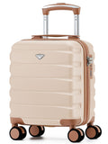 Flight Knight Cream Hand Luggage Maximum Size Approved for Ryanair & Wizz Free Carry On Underseat Cabin Bag