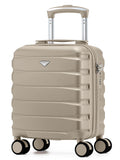Flight Knight Beige Hand Luggage Maximum Size Approved for Ryanair & Wizz Free Carry On Underseat Cabin Bag