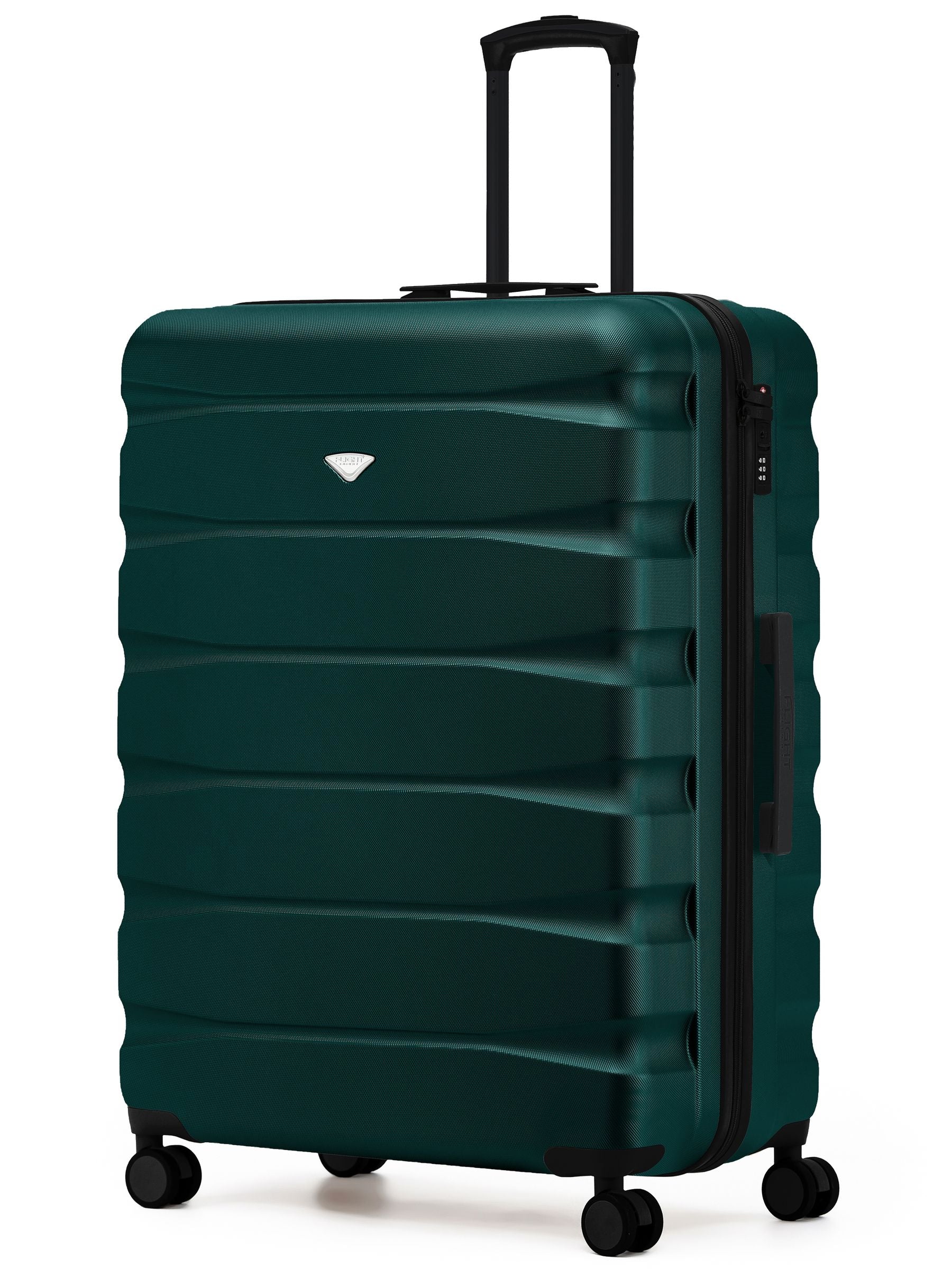 Flight Knight Ink Black 8 Wheel ABS Hard Case Suitcase 29 Inch