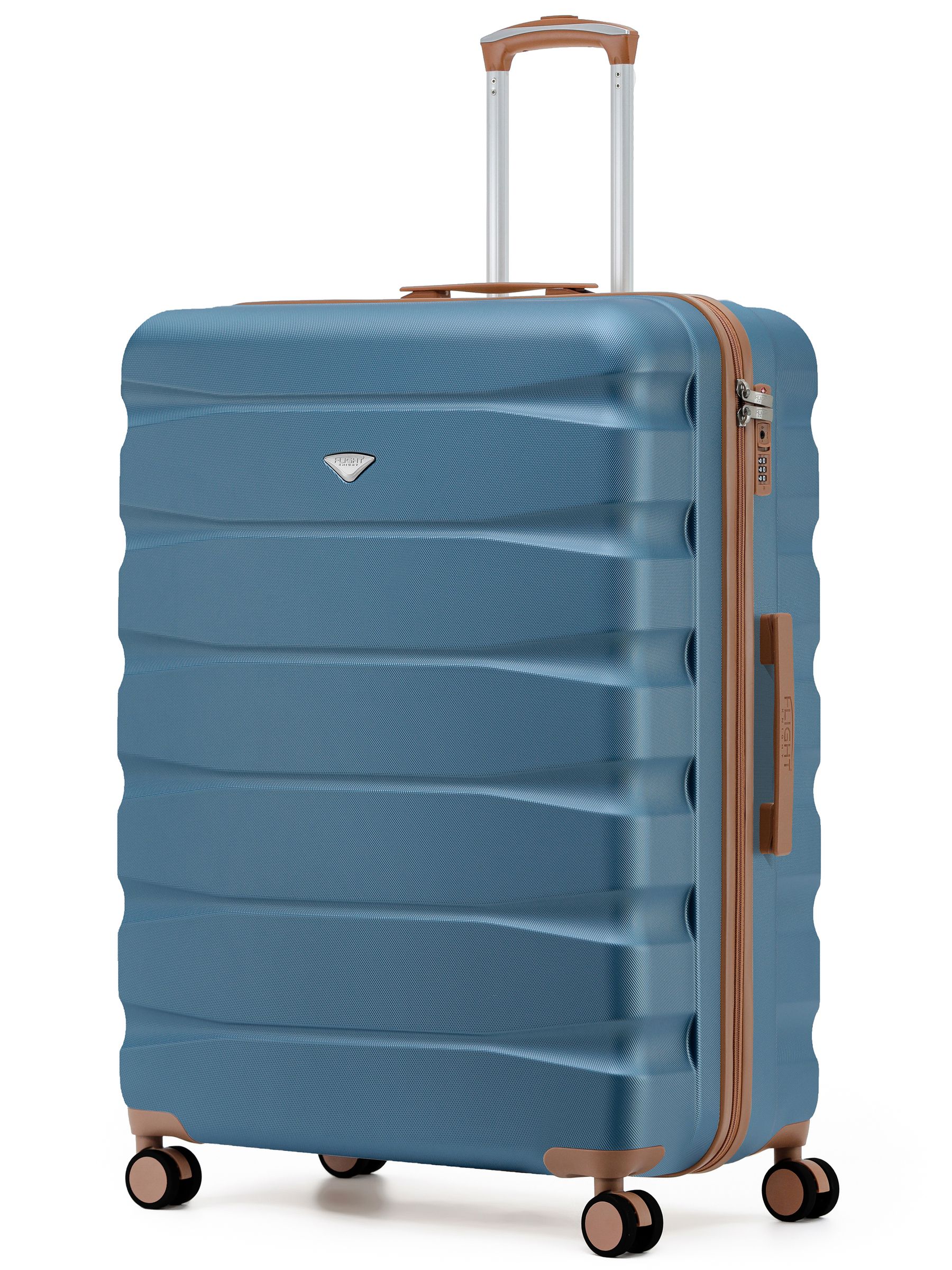 Flight Knight Ink Black 8 Wheel ABS Hard Case Suitcase 29 Inch