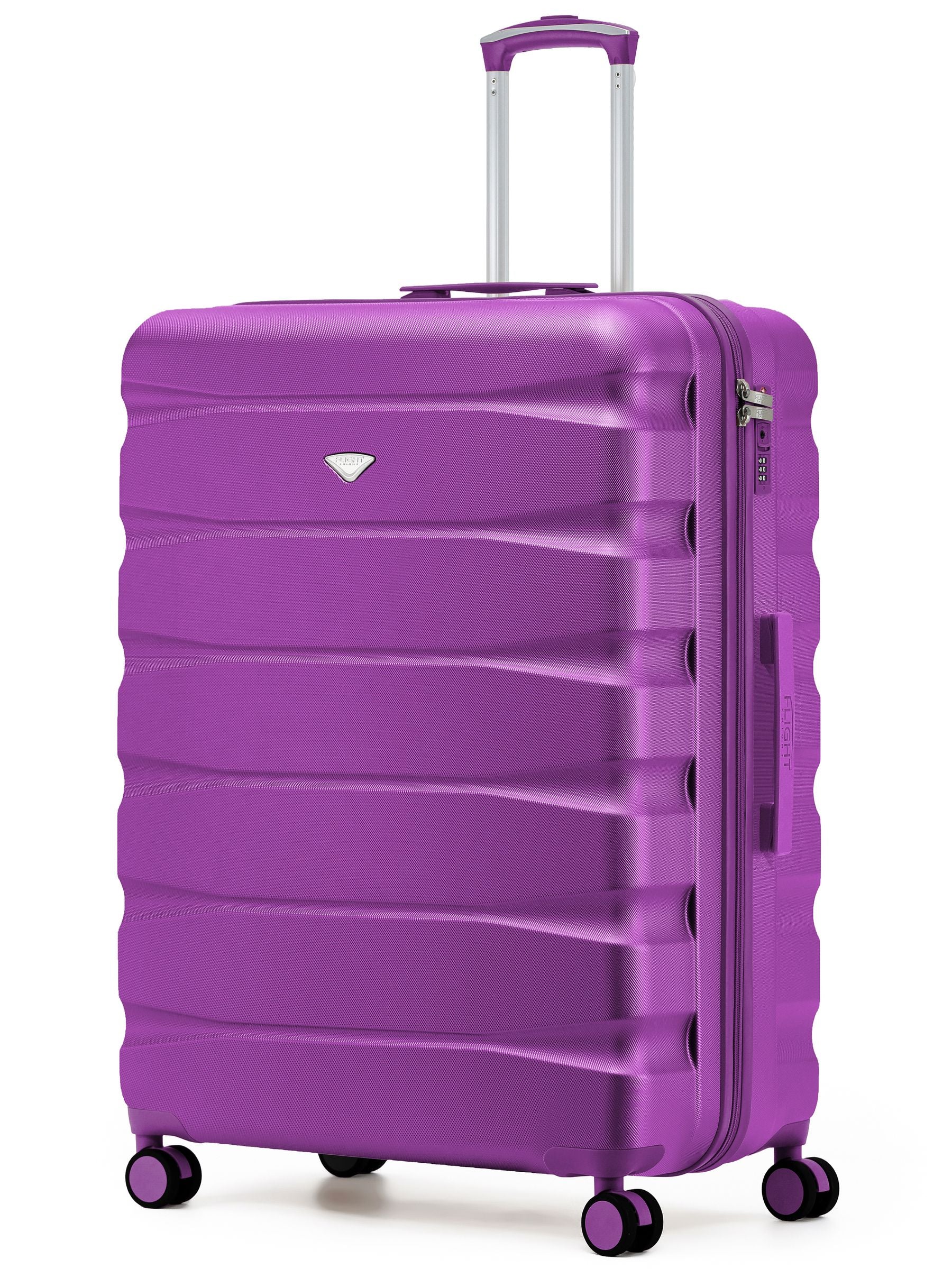 Flight Knight Ink Black 8 Wheel ABS Hard Case Suitcase 29 Inch