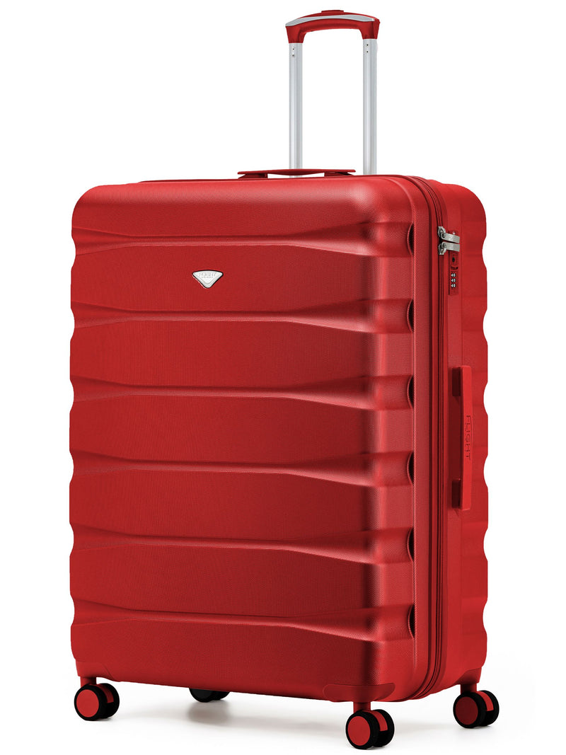 Flight Knight Ink Black 8 Wheel ABS Hard Case Suitcase 29 Inch