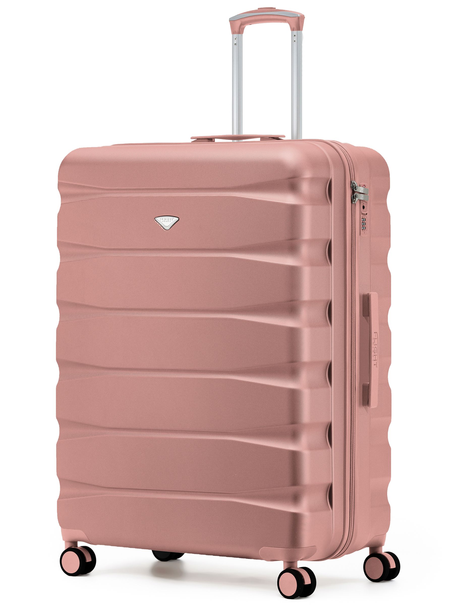 Flight Knight Ink Black 8 Wheel ABS Hard Case Suitcase 29 Inch