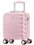 Flight Knight Light Pink Hand Luggage Maximum Size Approved for Ryanair & Wizz Free Carry On Underseat Cabin Bag
