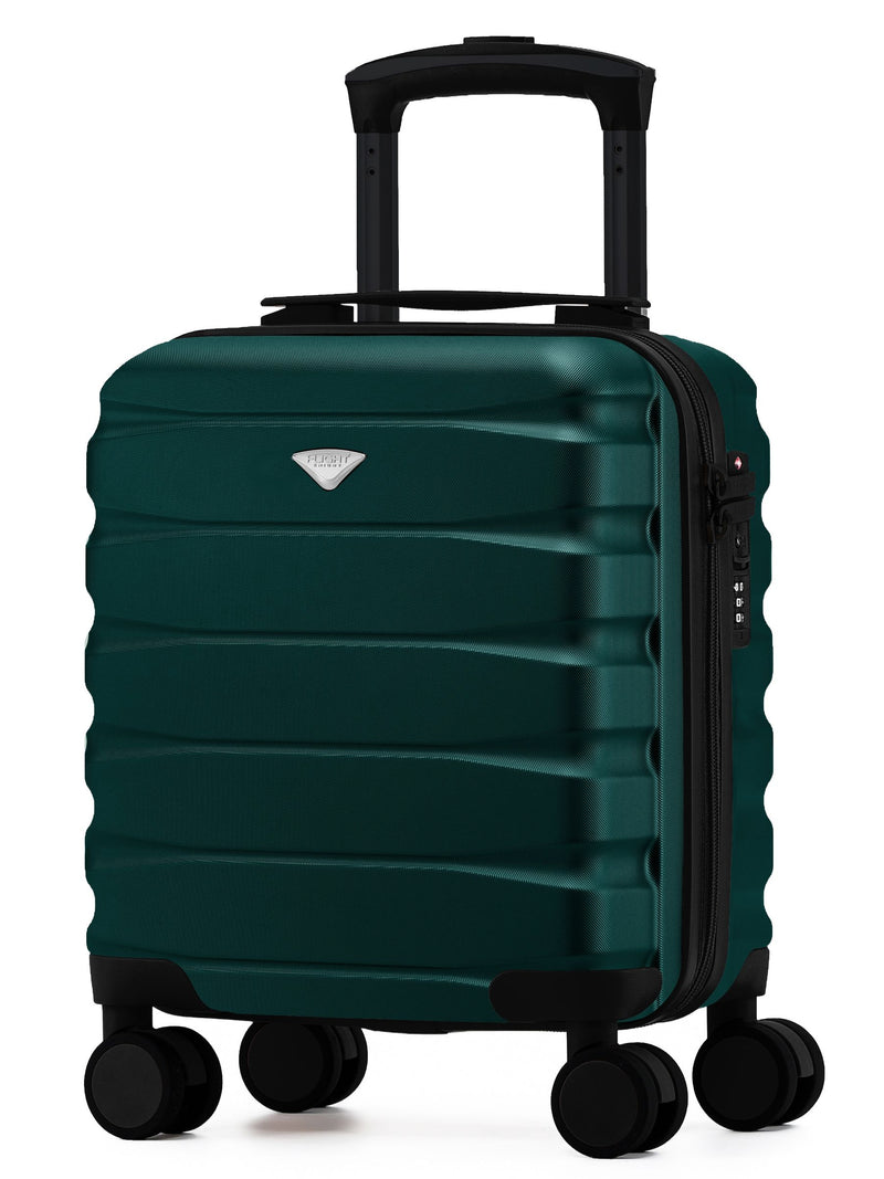 Flight Knight Dark Green Hand Luggage Maximum Size Approved for Ryanair & Wizz Free Carry On Underseat Cabin Bag