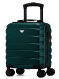 Flight Knight Dark Green Hand Luggage Maximum Size Approved for Ryanair & Wizz Free Carry On Underseat Cabin Bag