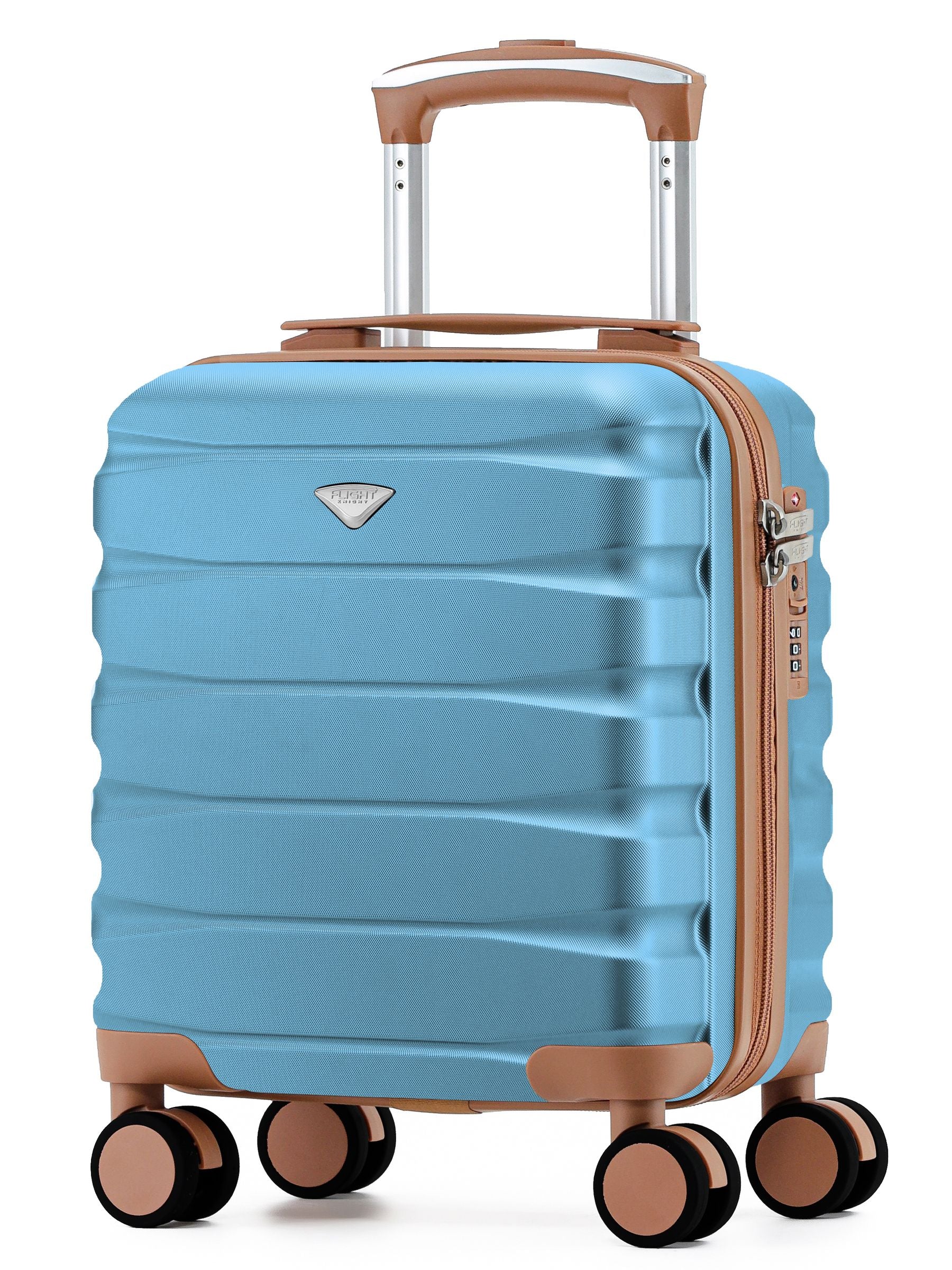 Flight Knight Sky Blue Hand Luggage Maximum Size Approved for Ryanair & Wizz Free Carry On Underseat Cabin Bag