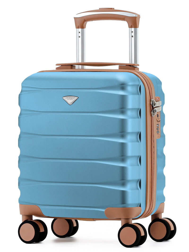 Flight Knight Sky Blue Hand Luggage Maximum Size Approved for Ryanair & Wizz Free Carry On Underseat Cabin Bag