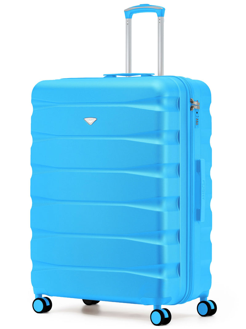 Flight Knight Ink Black 8 Wheel ABS Hard Case Suitcase 29 Inch