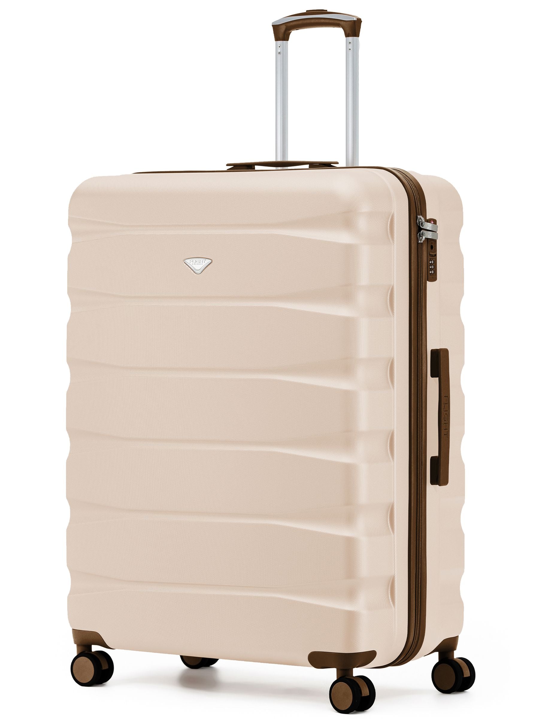 Flight Knight Ink Black 8 Wheel ABS Hard Case Suitcase 29 Inch
