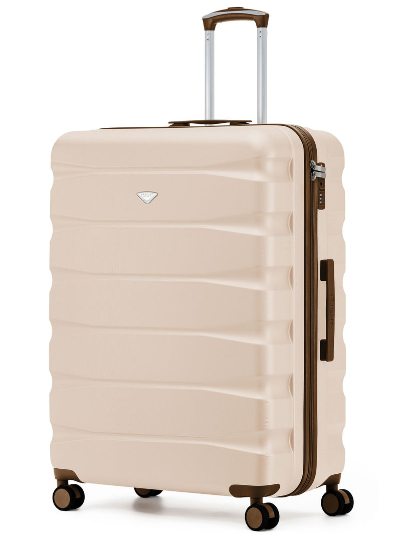 Flight Knight Ink Black 8 Wheel ABS Hard Case Suitcase 29 Inch