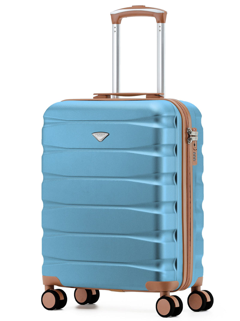 Flight Knight Sky Blue Hand Luggage Maximum Size for Ryanair (Priority) Cabin Bag Overhead Carry On TUI Approved