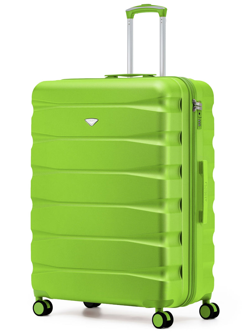Flight Knight Ink Black 8 Wheel ABS Hard Case Suitcase 29 Inch