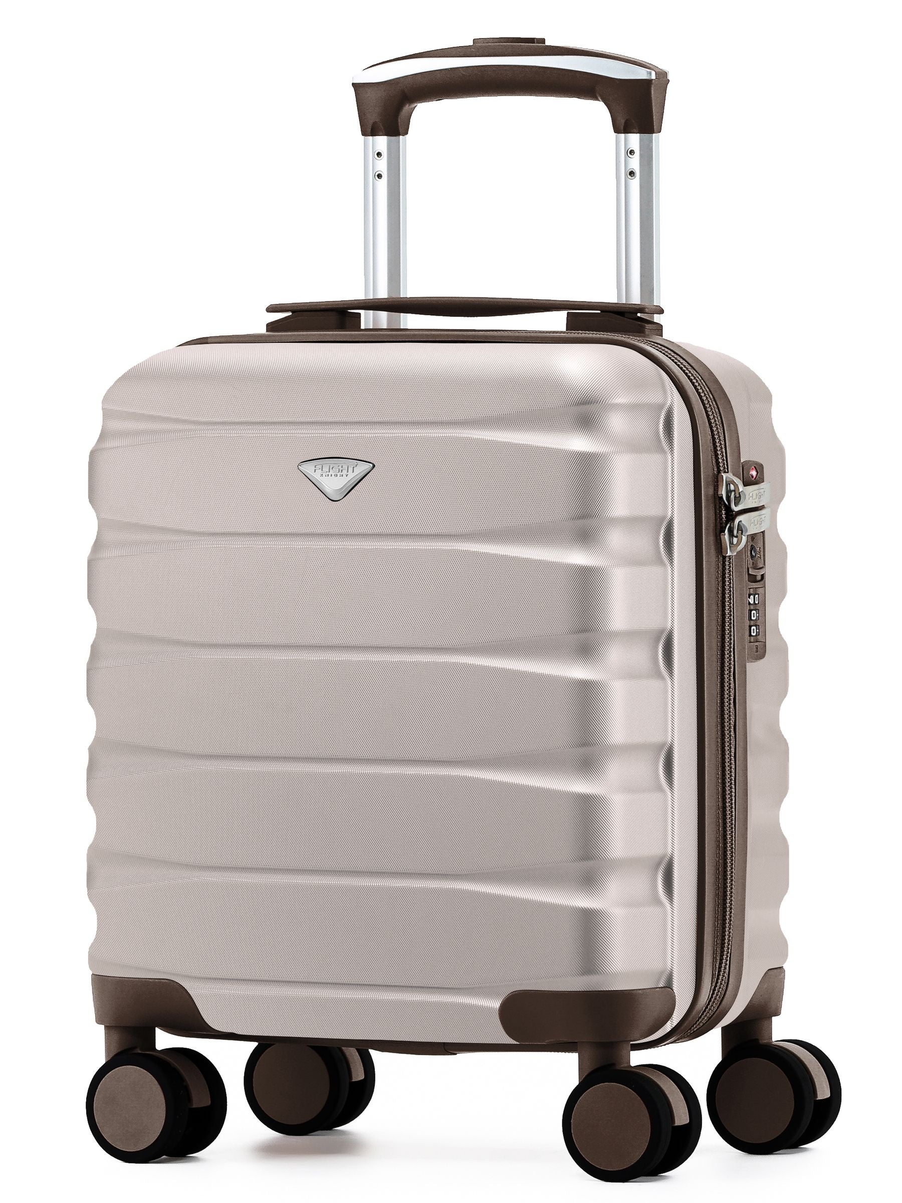 Flight Knight Metallic Hand Luggage Maximum Size Approved for Ryanair & Wizz Free Carry On Underseat Cabin Bag