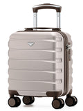 Flight Knight Metallic Hand Luggage Maximum Size Approved for Ryanair & Wizz Free Carry On Underseat Cabin Bag