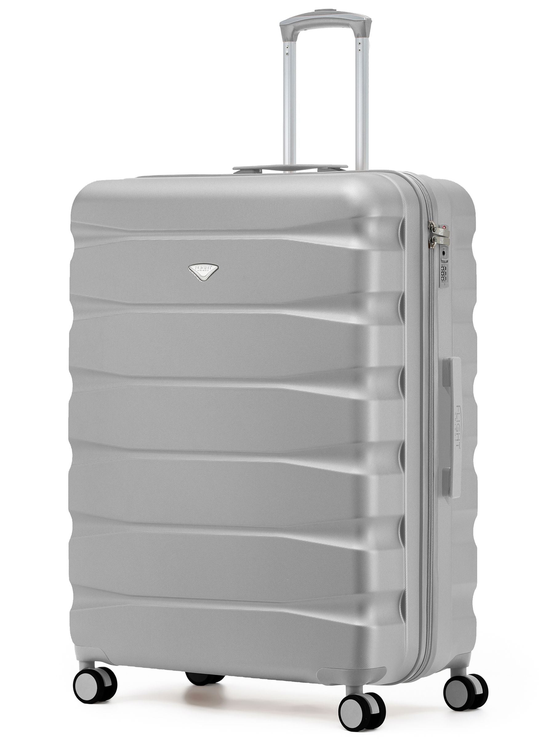 Flight Knight Ink Black 8 Wheel ABS Hard Case Suitcase 29 Inch