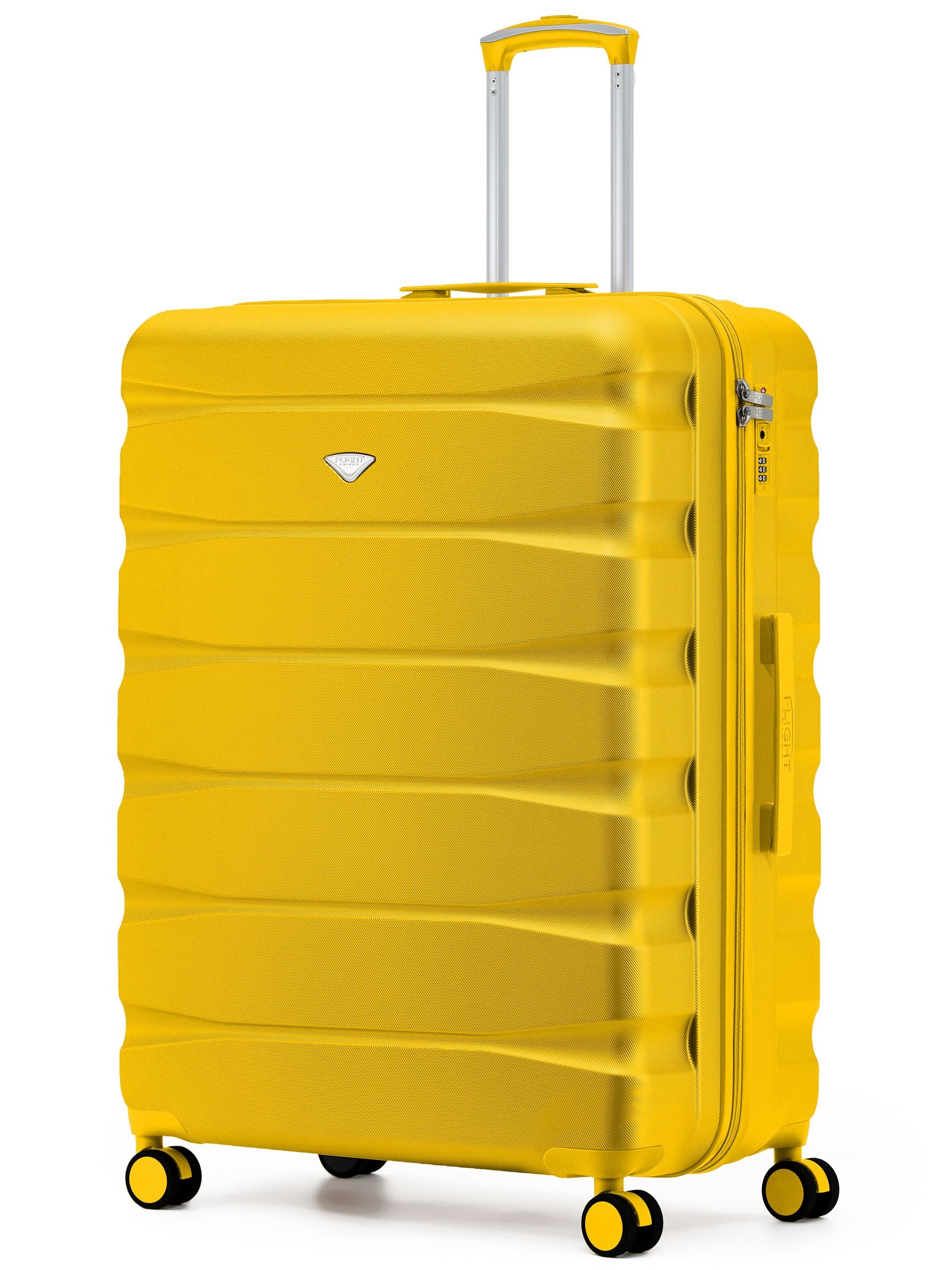 Flight Knight Ink Black 8 Wheel ABS Hard Case Suitcase 29 Inch