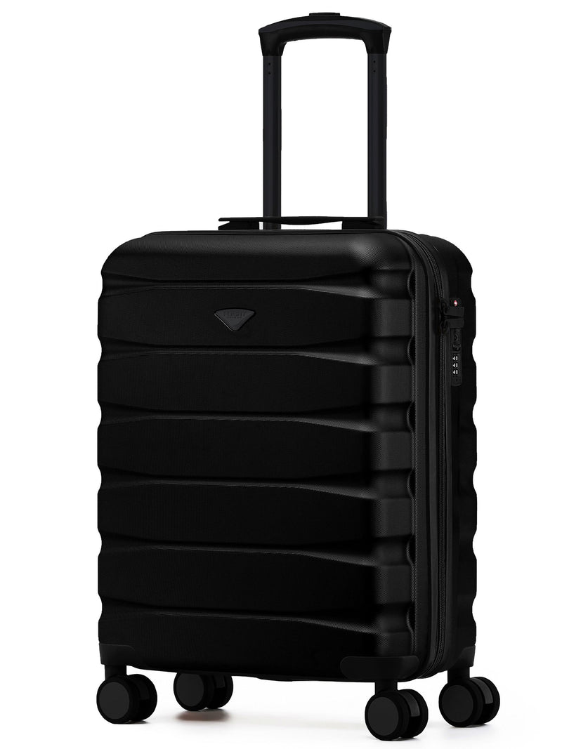 Flight Knight Black Ground Hand Luggage Maximum Size for Ryanair (Priority) Cabin Bag Overhead Carry On TUI Approved