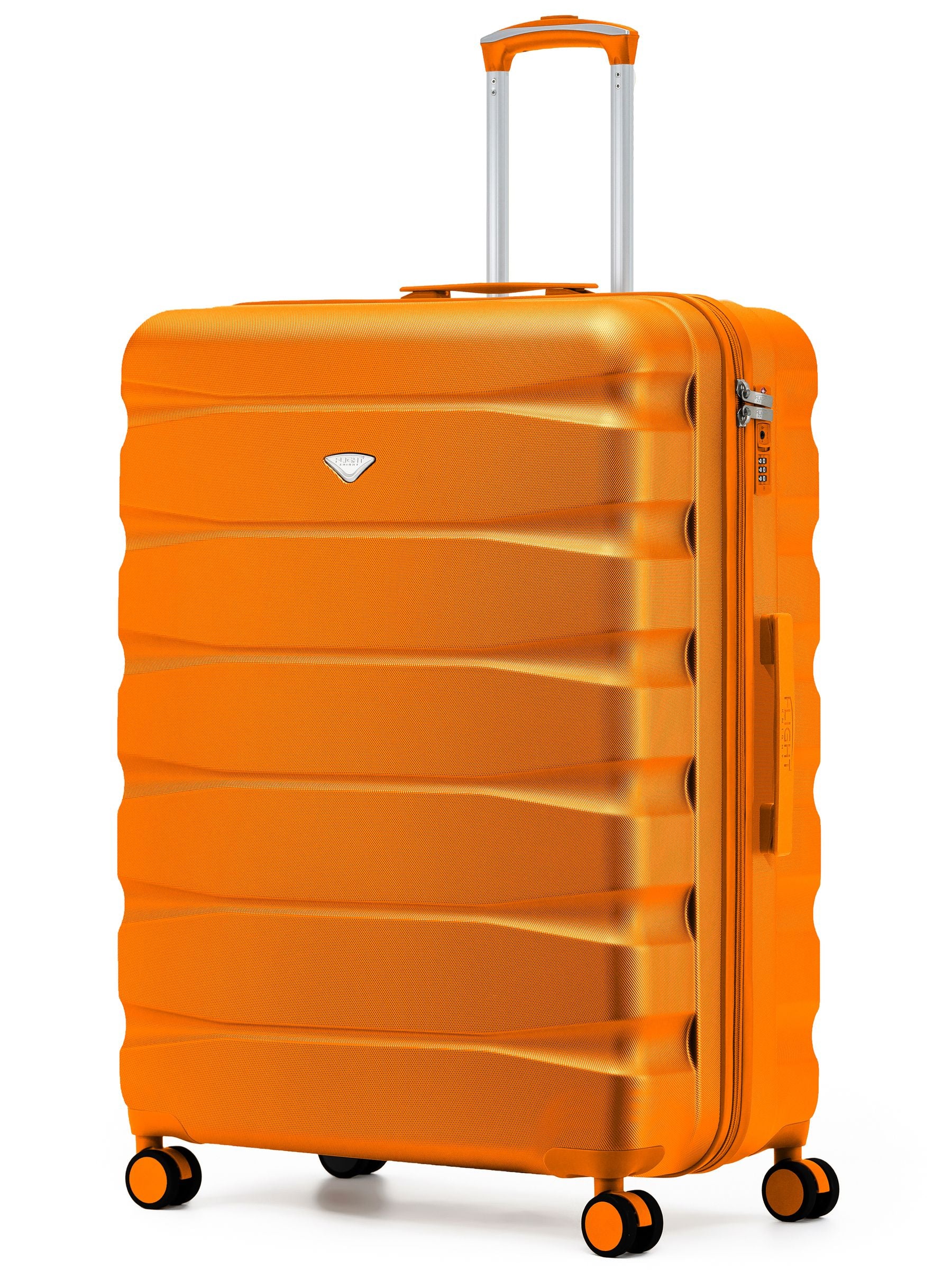 Flight Knight Ink Black 8 Wheel ABS Hard Case Suitcase 29 Inch