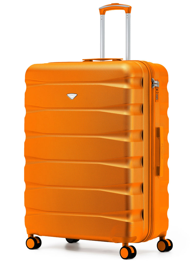 Flight Knight Ink Black 8 Wheel ABS Hard Case Suitcase 29 Inch