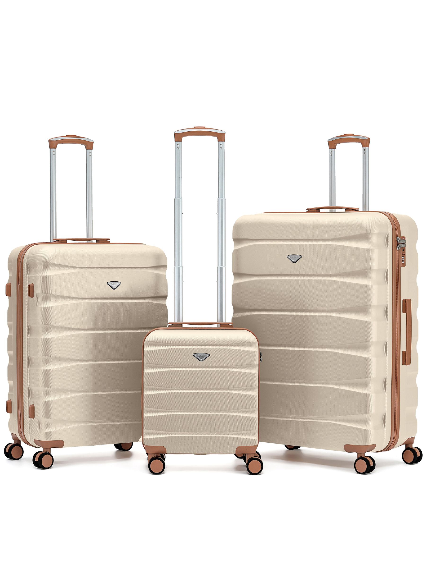 Flight Knight Pastel Cream luggage set 45x36x20cm, imported from the UK