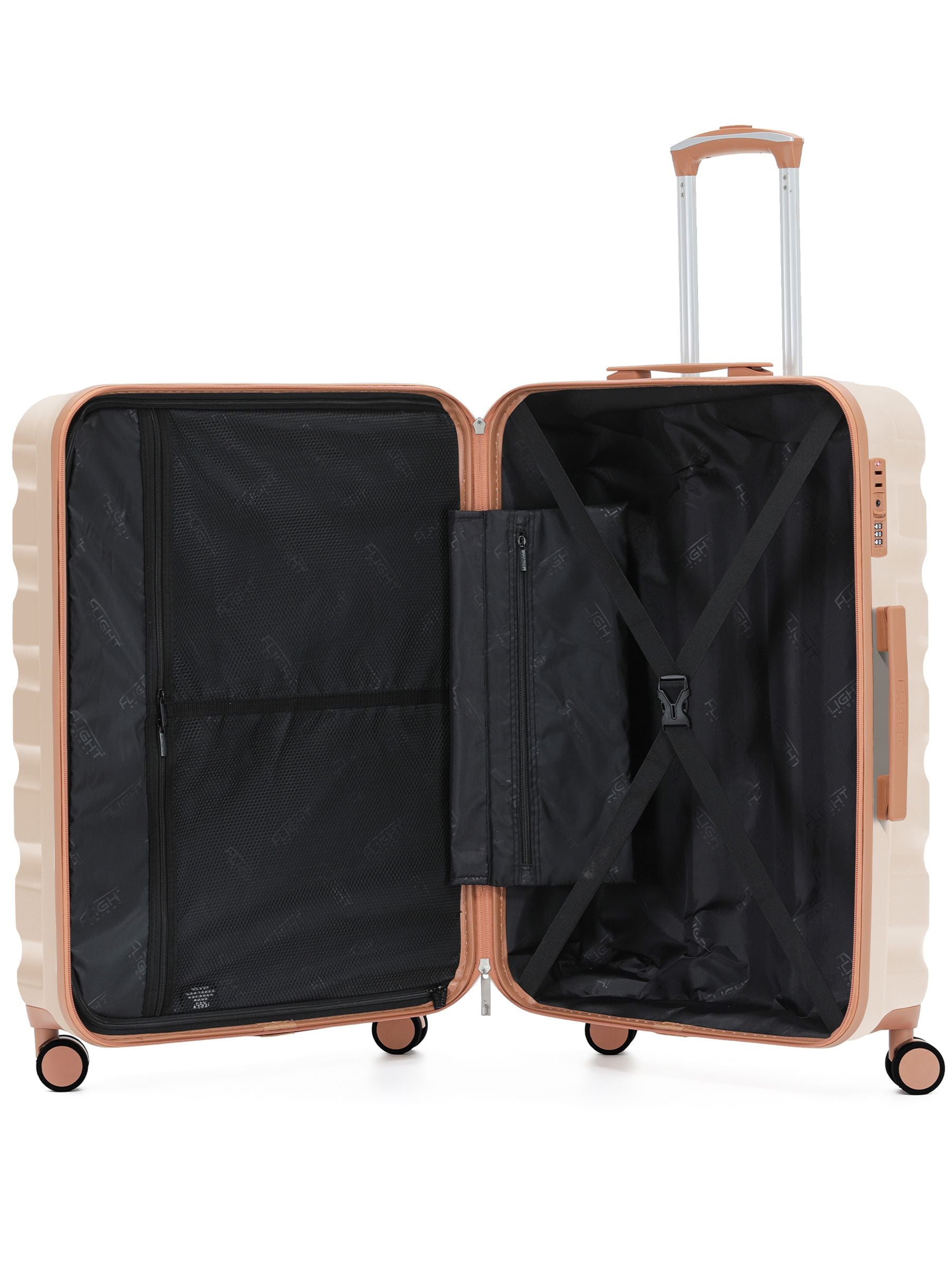 Flight Knight Pastel Cream luggage set 45x36x20cm, imported from the UK