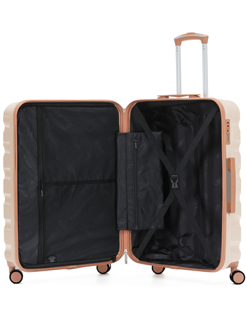 Flight Knight Pastel Cream luggage set 45x36x20cm, imported from the UK