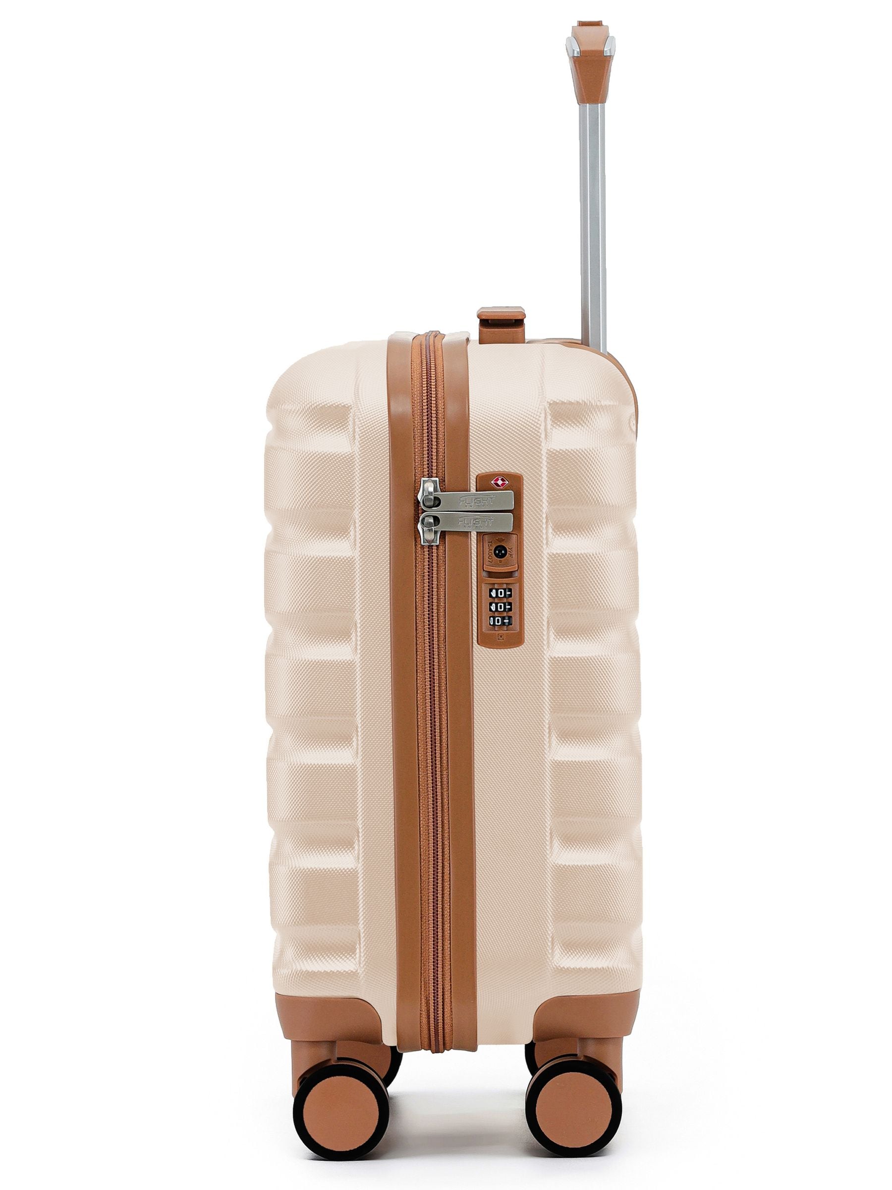 Flight Knight Pastel Cream luggage set 45x36x20cm, imported from the UK