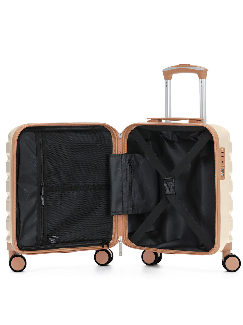 Flight Knight Pastel Cream luggage set 45x36x20cm, imported from the UK