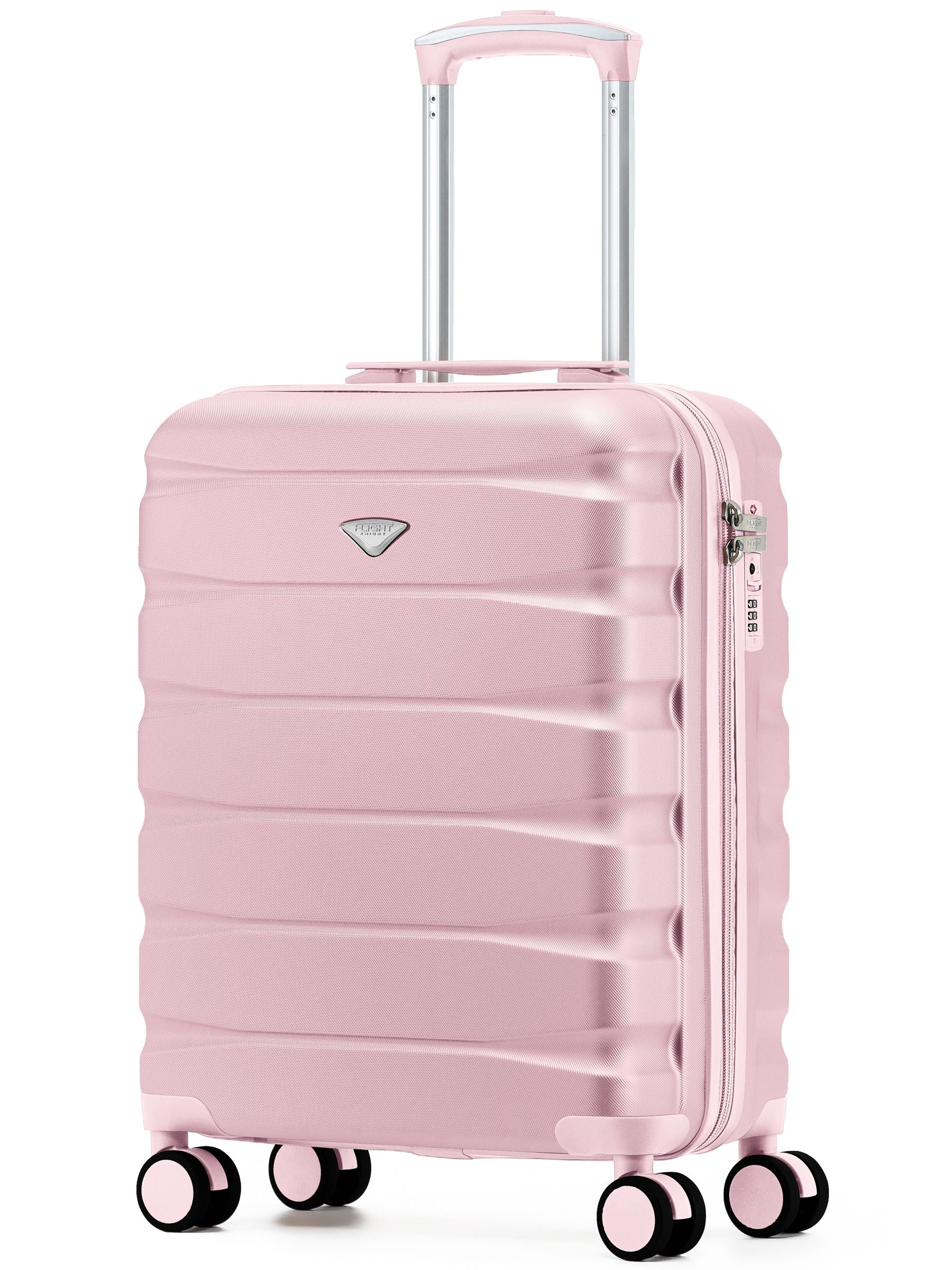 Flight Knight Pink Hand Luggage Maximum Size for Ryanair (Priority) Cabin Bag Overhead Carry On TUI Approved