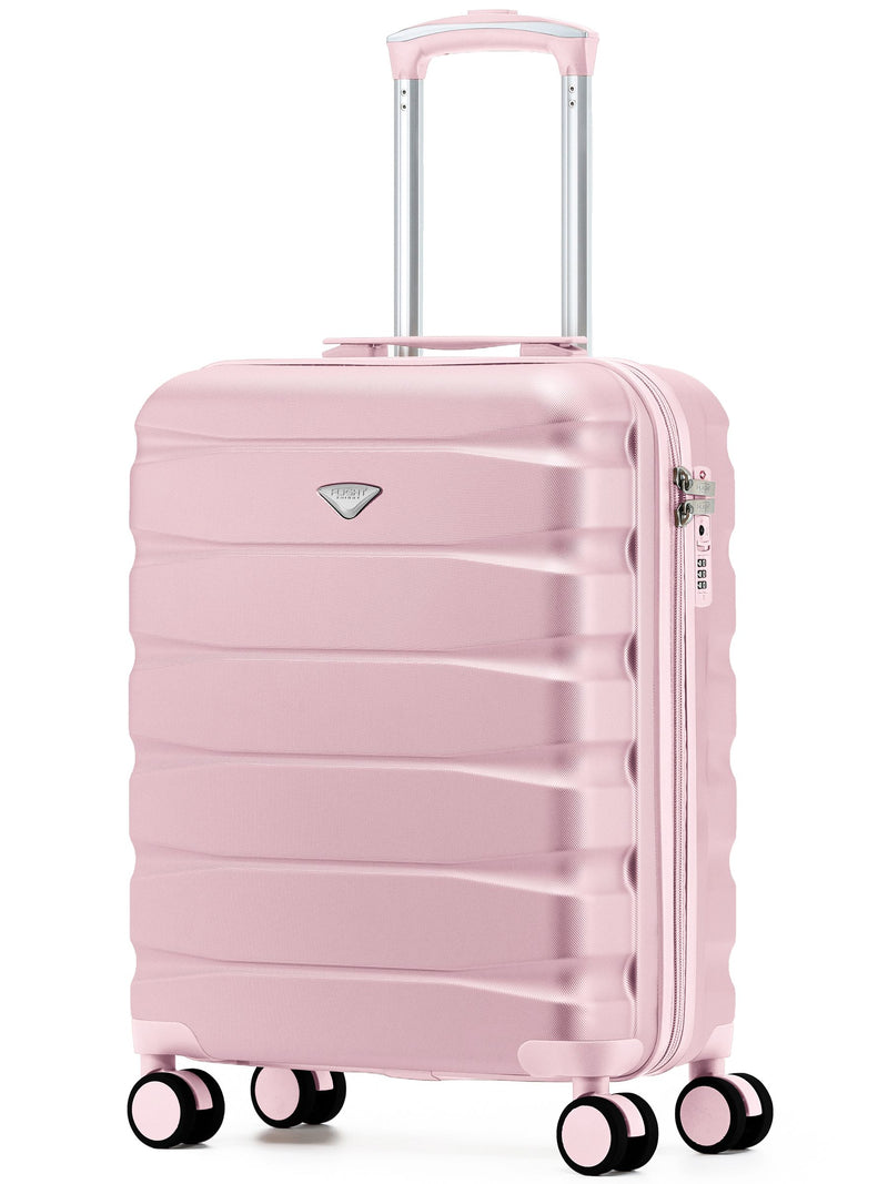 Flight Knight Pink Hand Luggage Maximum Size for Ryanair (Priority) Cabin Bag Overhead Carry On TUI Approved