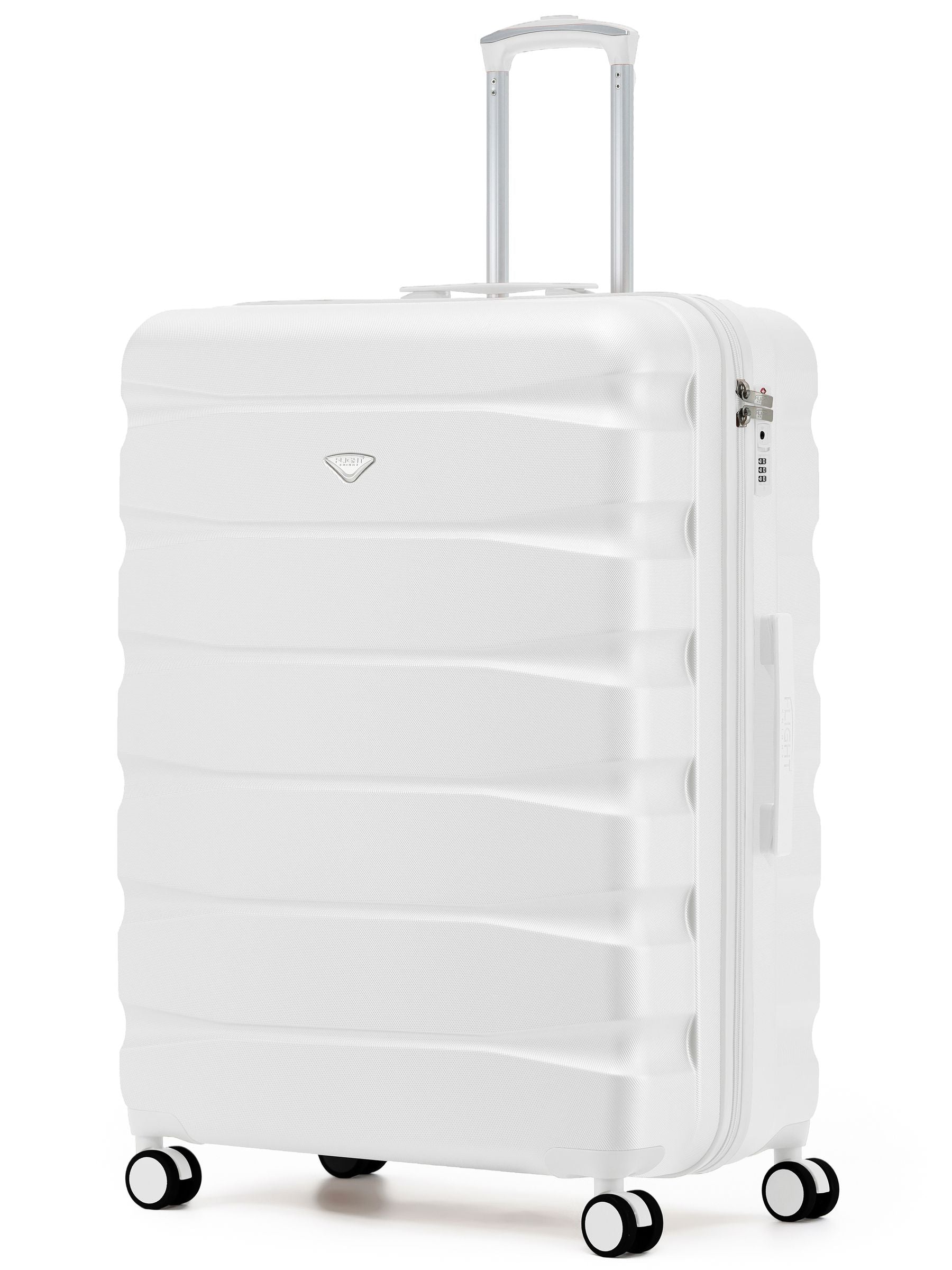 Flight Knight Ink Black 8 Wheel ABS Hard Case Suitcase 29 Inch