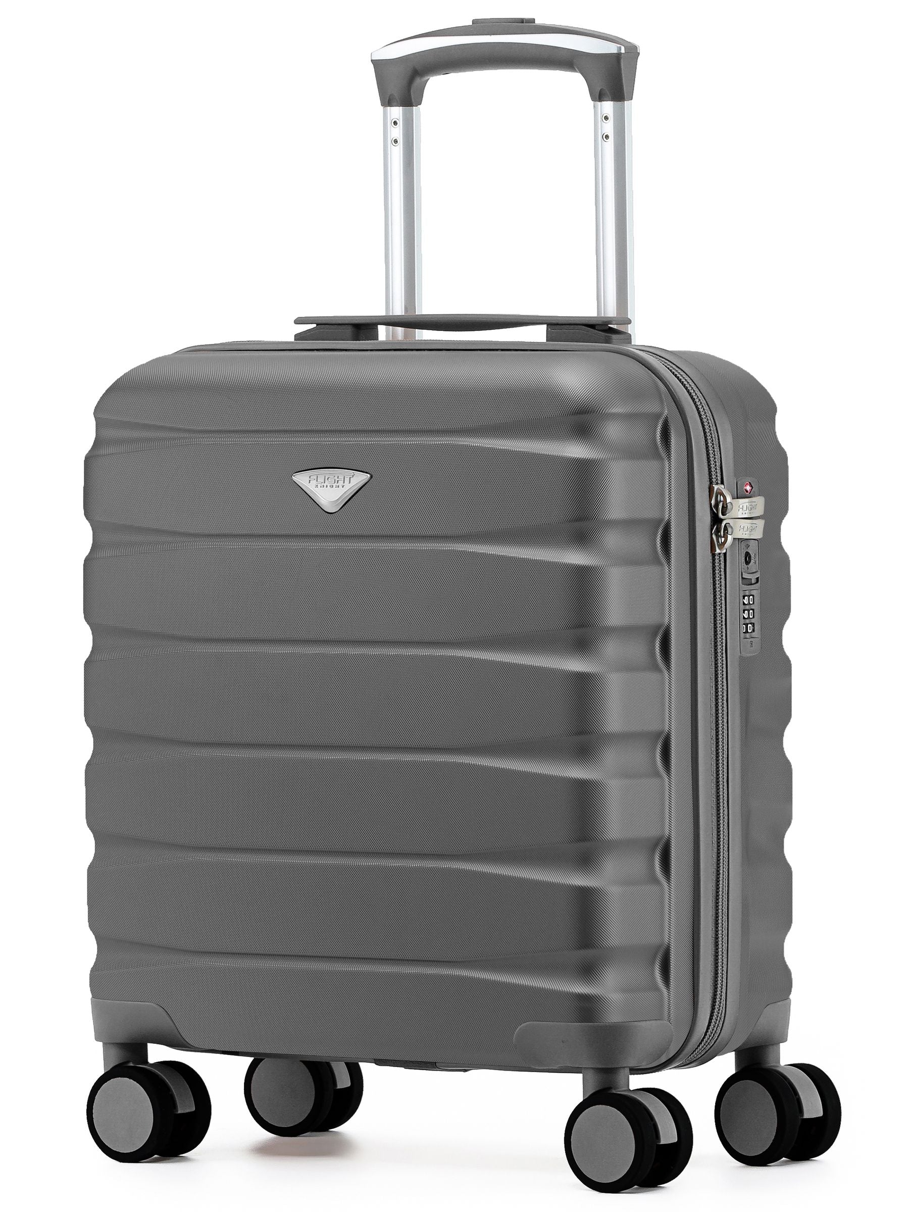 Flight Knight Coal Black Hand Luggage Cabin Bag 45x36x20cm
