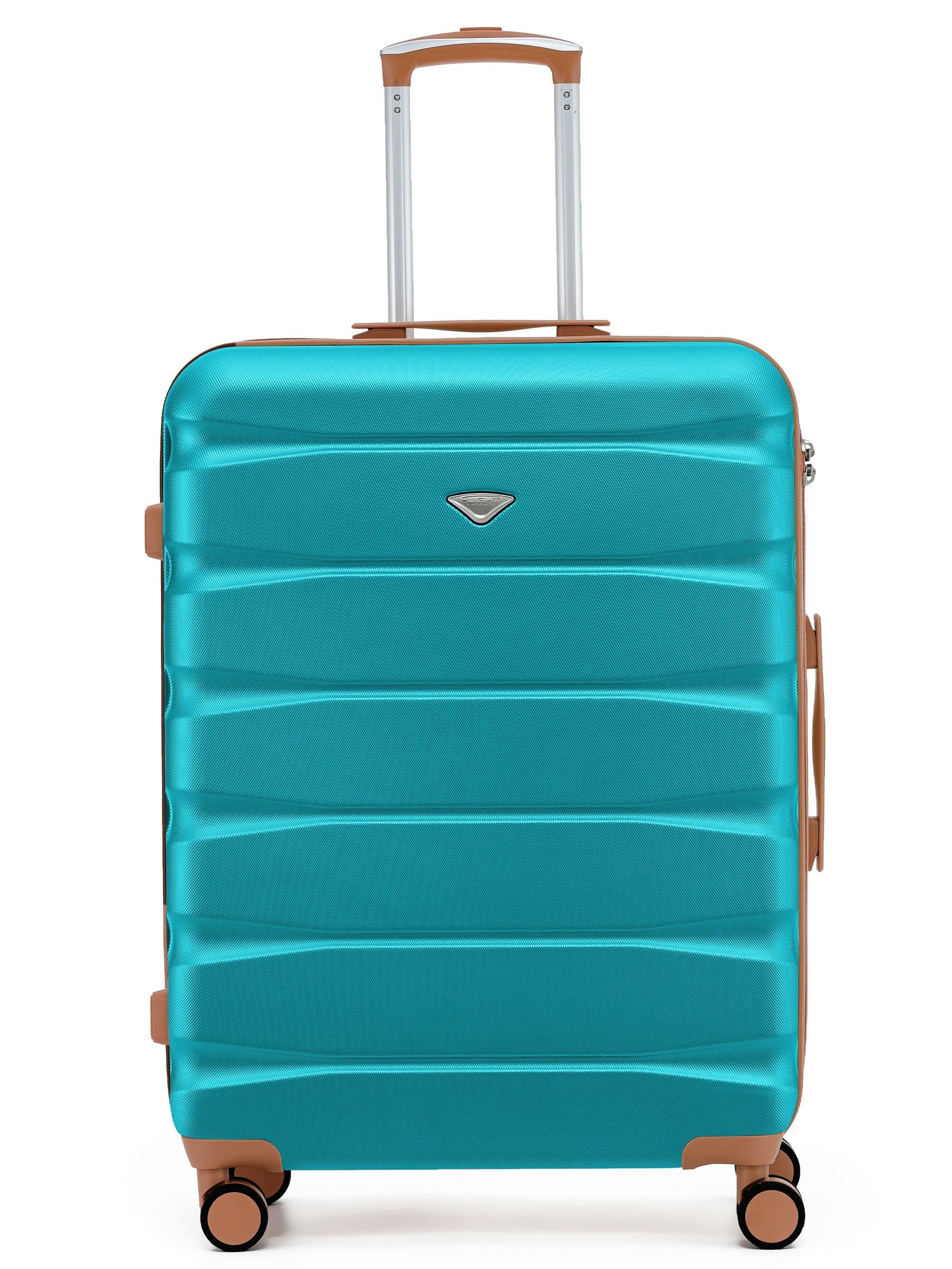 Flight Knight Red 8 Wheel ABS Hard Case Hold Suitcase (Large 25 inch)