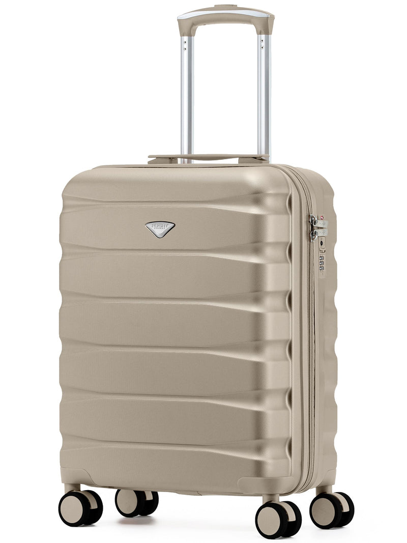 Flight Knight Beige Hand Luggage Maximum Size for Ryanair (Priority) Cabin Bag Overhead Carry On TUI Approved