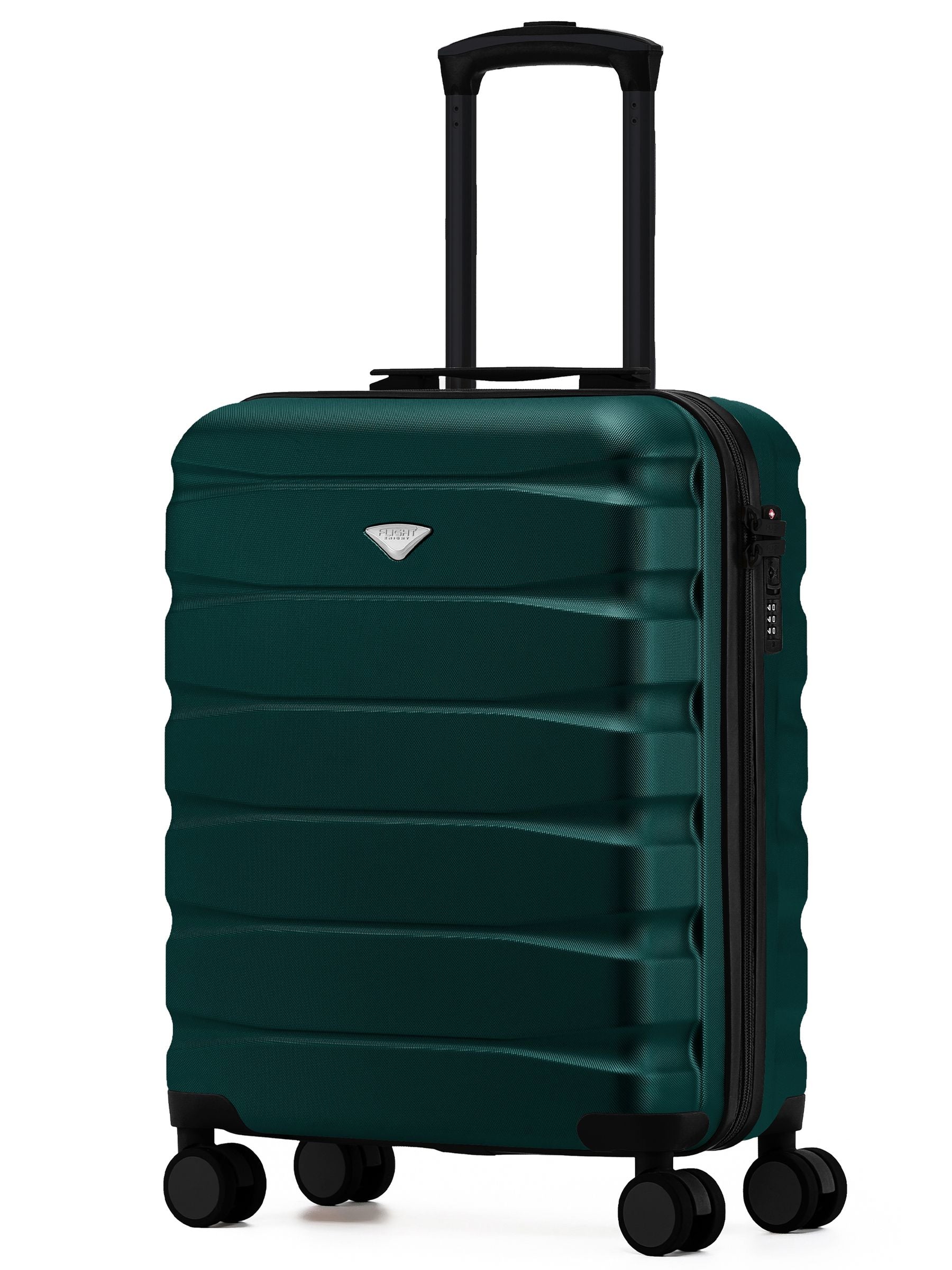 Flight Knight Forest Green Hand Luggage Maximum Size for Ryanair (Priority) Cabin Bag Overhead Carry On TUI Approved