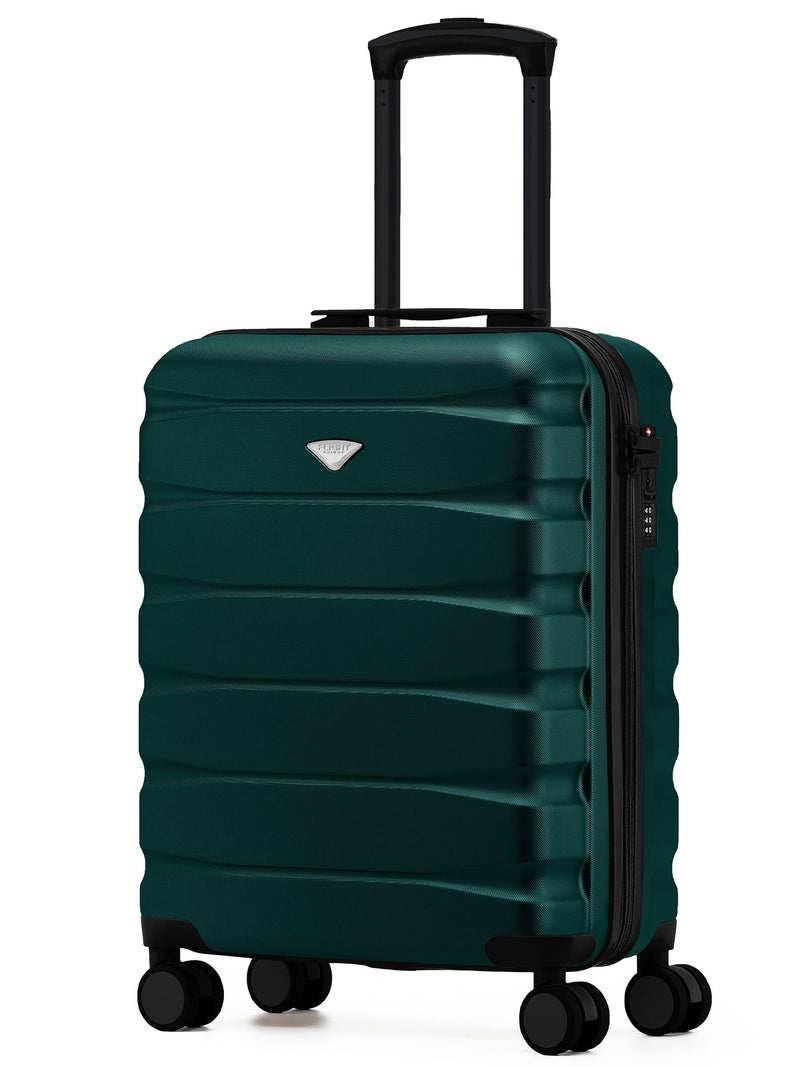 Flight Knight Forest Green Hand Luggage Maximum Size for Ryanair (Priority) Cabin Bag Overhead Carry On TUI Approved